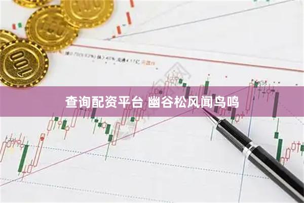 查询配资平台 幽谷松风闻鸟鸣